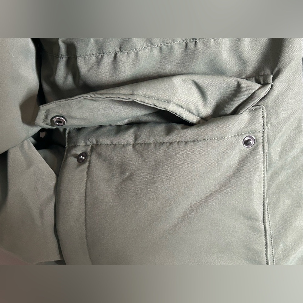 Spyder Women's Olive Hooded Puffer Coat - Picture 9 of 16